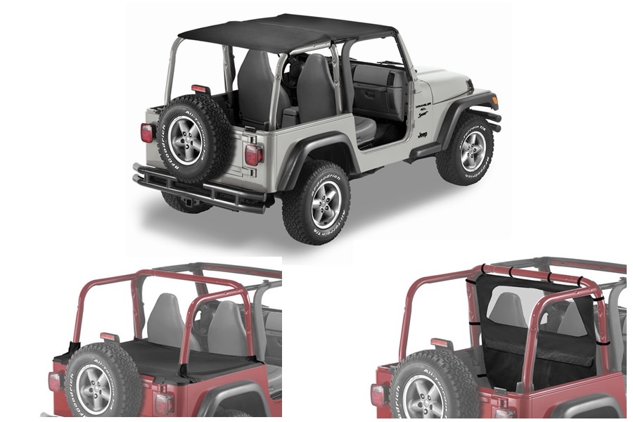 Jeep Tj Bestop Extended Safaristyle Bikini Top Package Wfactory Soft
