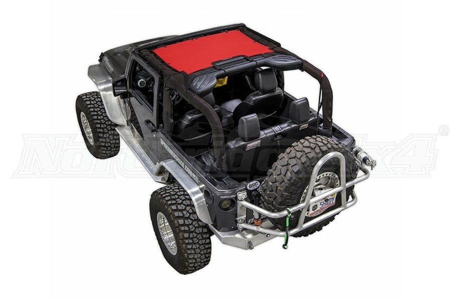 Jeep JK Dr Spiderwebshade Bikini Top Red Jeep Rubicon JKINI DRED Northridge X