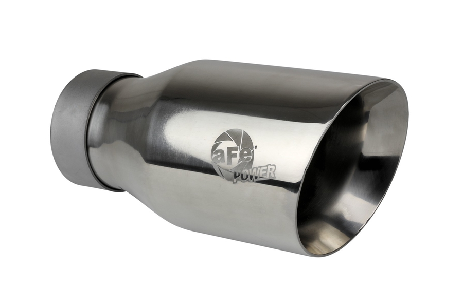 aFe POWER Large Bore-HD 3in DPF-Back Exhaust System - Polished Tip - 2020-23 JL Diesel 