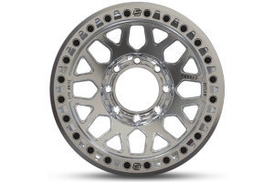 Baja Built Lite Brite Outlaw Forged Beadlock Wheel, 17x9 8x6.5 -38mm - Machined