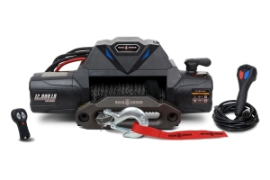 Road Armor Adventure Series 12,000 lb. Integrated 12V DC Electric Winch with Synthetic Rope