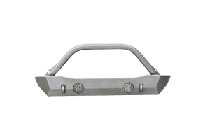 LOD Destroyer Shorty Front Bumper w/ Bull Bar Bare Steel