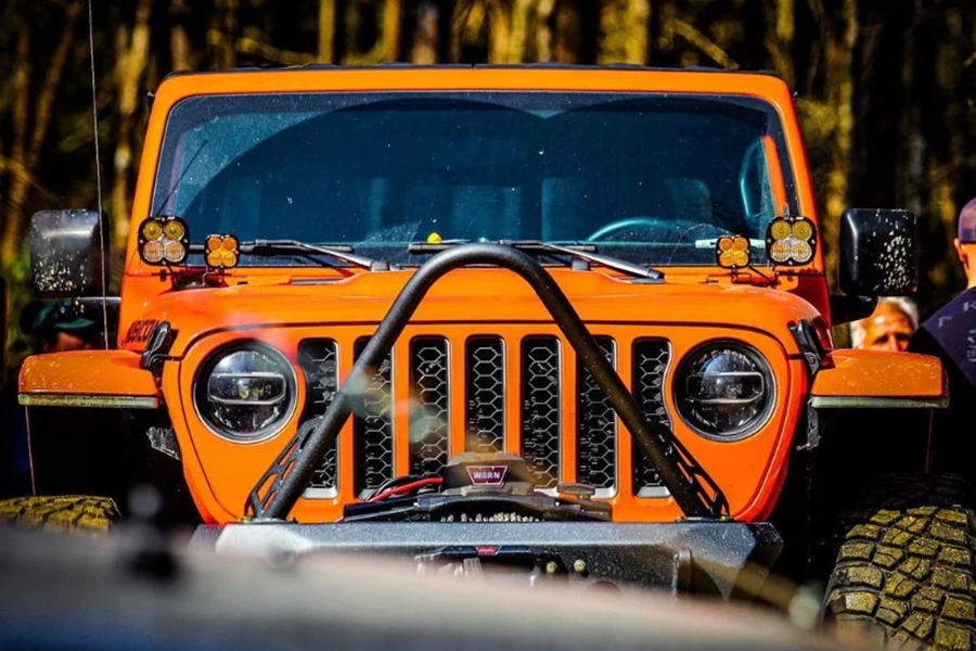 Crawltek Front Bumper Stinger - Black - JT/JL/JK