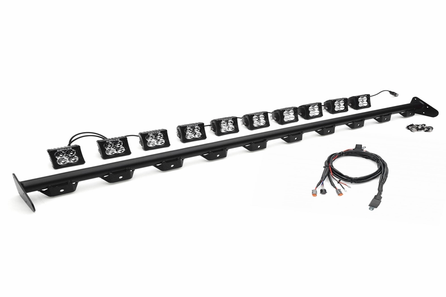ZROADZ Multi-LED Roof Cross Bar, Includes (10) 3-Inch Light Pods  - JT, JL