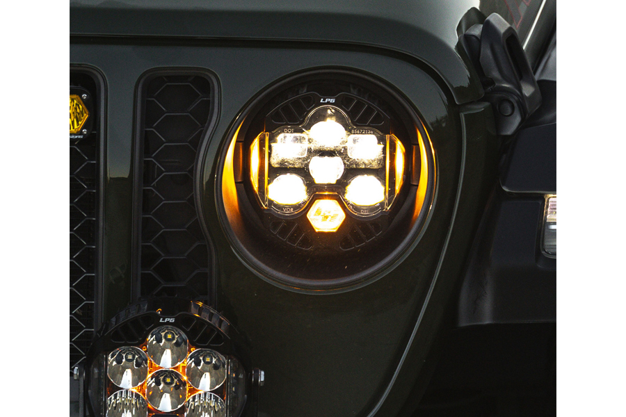 Baja Designs DOT LP6 LED Headlight Kit - Amber - JT/JL