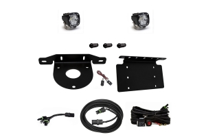 Baja Designs Dual S1 Series W/C Reverse Kit w/ License Plate Mount - Bronco 2021+