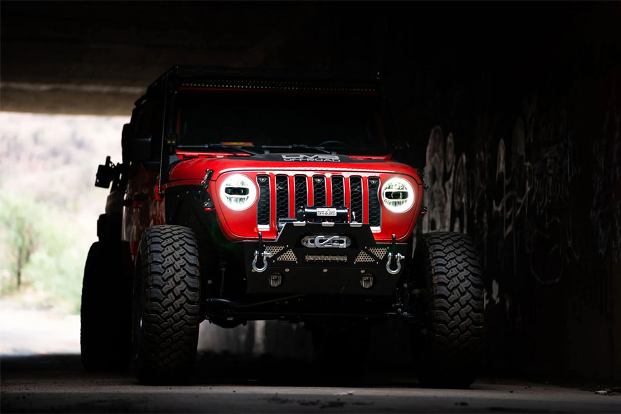 DV8 Offroad LED Headlights - Chrome - JT/JL