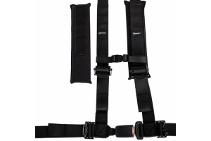 Bartact 2in x 2in Automotive Buckle Harness - Black