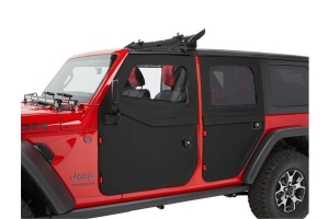 Bestop Full Fabric Rear Doors, 2-Piece - Black Diamond - JT/JL 4Dr