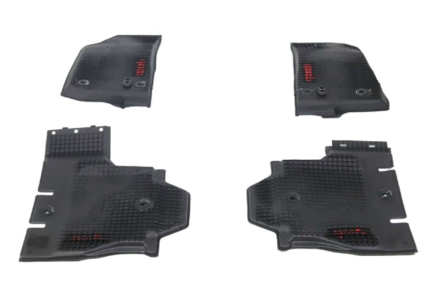 Mopar Rubber Floor Mat Kit, 4 Mats - JL 4dr