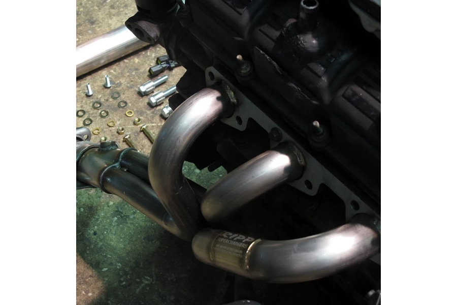 RIPP Superchargers Long Tube Header Kit w/ Hush Power Resonator and Tuner - JK 2007-11 3.8L