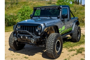 DV8 Offroad Mid-Width Front Bumper 11 w/ Light Bar Option  - JT/JL/JK