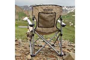 Raptor Series Off Grid Heavy Duty Folding Camping Chair w/ Drink Holder