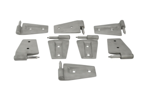 Kentrol 8-Pieces Door Hinge Set - Bare  - JK 4Dr