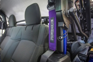 Spiderwebshade SeatBelt Silencers Purple - JL 2dr