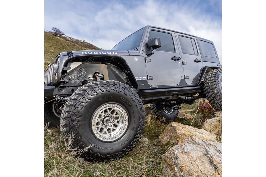Savvy Offroad High Clearance Vented Aluminum Front Inner Fenders - Bare - JK