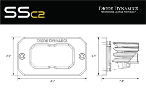 Diode Dynamics Stage Series Flush Mount Reverse Light Kit, C1 Sport 