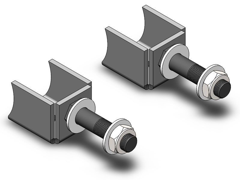 Clayton Lower Shock Mounts - ZJ 93-98