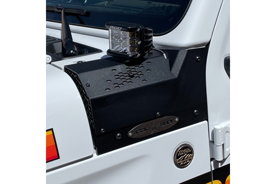 Rock Slide Engineering Lower Larger Cowl LED Light Bracket Kit - JT/JL Mojave/Recon/392 Only