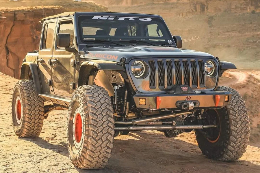 Next Venture Motorsports Steel Adventure Series Front Bumper w/ 11in Stinger - Bare - JL/JT