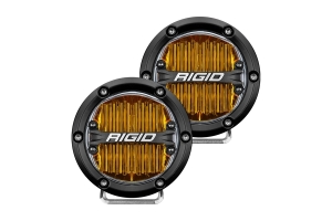 Rigid Industries 360-Series 4in Fog LED Lights, Amber - Pair