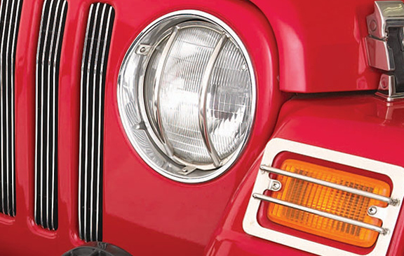 Smittybilt Euro Turn Signal Guards Stainless Steel