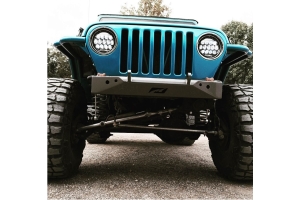 Motobilt Stubby Front Bumper - Bare Steel  - TJ/LJ/YJ