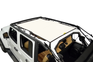 Dirty Dog 4x4 Sun Screen Safari length - White - JL 4DR