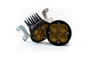 Baja Designs Squadron-R SAE Fog Pocket Kit - Amber - JK 