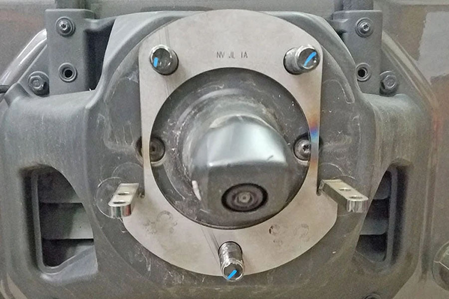 Next Venture Motorsports Standard License Plate Relocation Bracket w/ Baja Designs Bracket - Bare - JL/JK