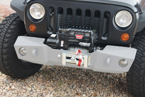 Nemesis Industries Odyssey Front Bumper w/ Winch Plate Centered Drum - Semi Gloss Black Powder Coating