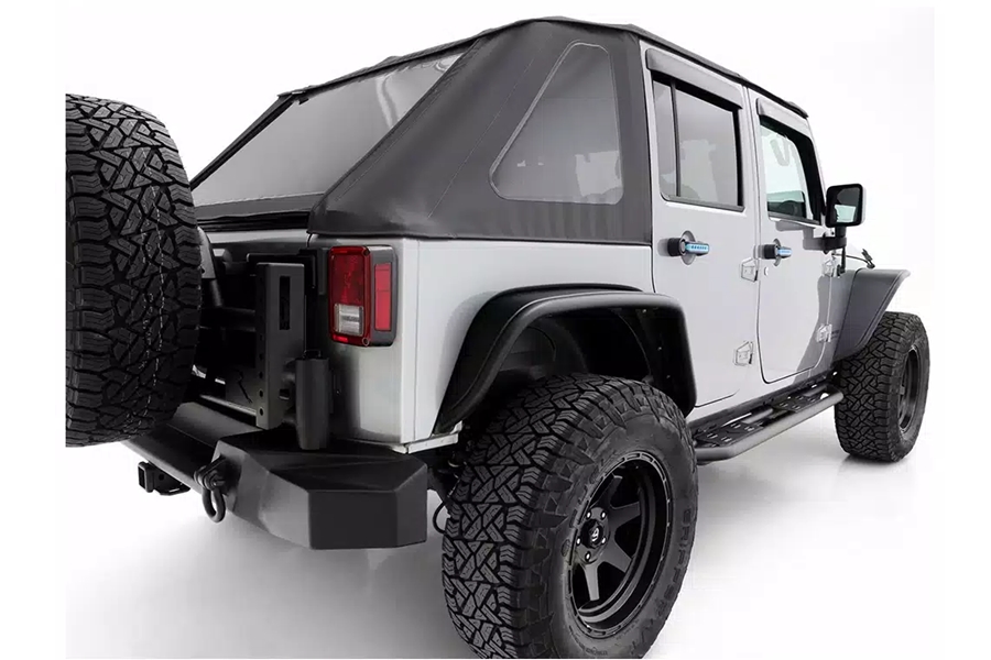 Rampage TrailCrawler Rock Slider Steps, Black - JL 4Dr