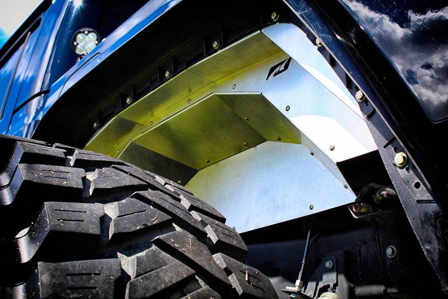 Motobilt Rear Aluminum Inner Fenders - Bare - JT 