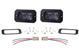 Diode Dynamics SS2 Sport Flush LED Pods - White/Amber Fog 