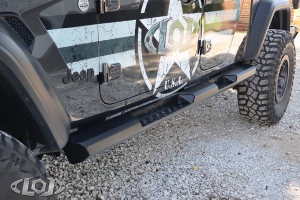 LOD Offroad Destroyer 4 Door Rocksliders, Black Texture, Box 1 - JT