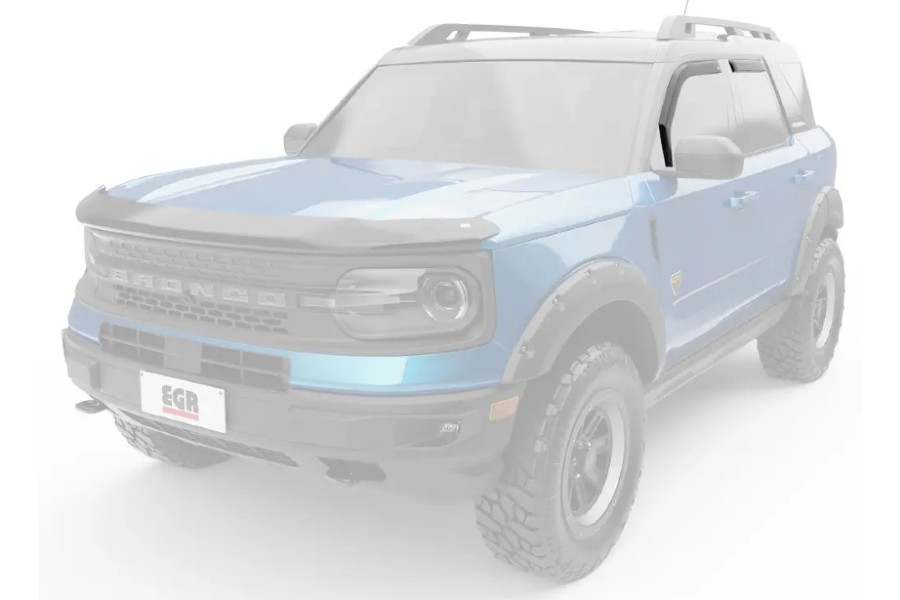 EGR USA In-Channel Window Visors, Front and Rear Set, Matte Black - Bronco Sport 2021+