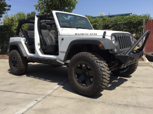 VKS Fab Enforcer Front Bumper with Stinger Hoop and Fog Light Mounts - JK