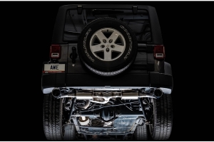 AWE Tread Edition Axle-Back Dual Exhaust - Chrome Tips - JK 2012+ 3.6L 