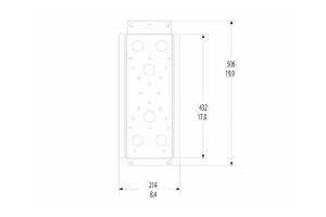 LEITNER ACS Truck Bed Rack Universal Mounting Plate - Black  