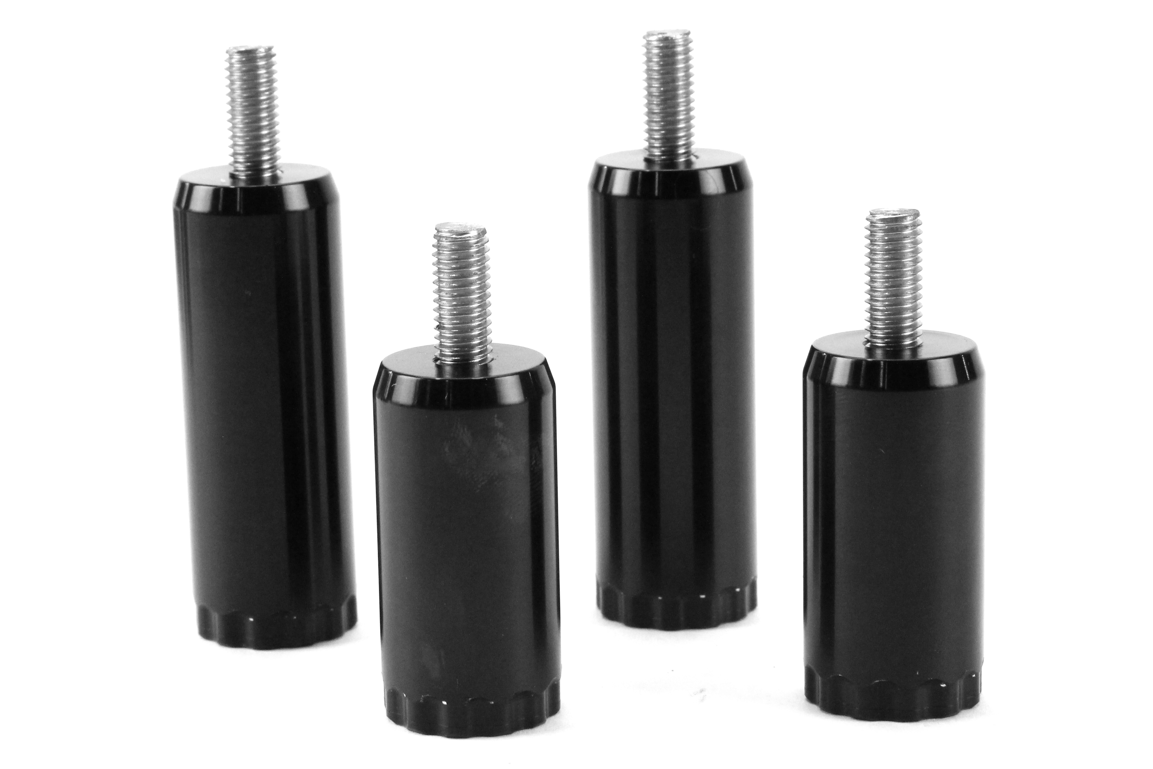 Carolina Metal Masters Billet Knuckle Grab Handles Front Black - JK