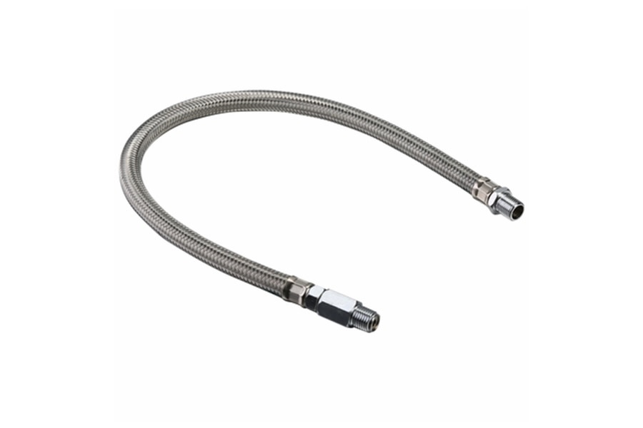 Bulldog Winch Leader Hoses 38NPT x 20in Stainless Braided Leader Hose