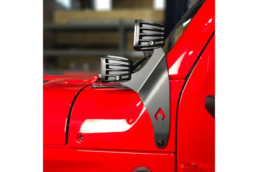 Artec Industries A-pillar Dual LED Cube Light Mounts - JT Mojave / JL 392