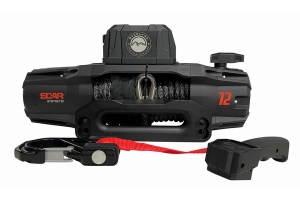 Overland Vehicle Systems SCAR 12S Winch w/ Synthetic Rope, Wireless Remote