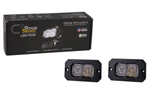 Diode Dynamics SSC2 Sport Flush Mount LED Pods, RBL White - Combo