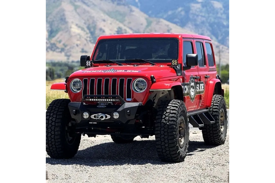 Rock-Slide Engineering 7in Removable Drop Steps for Deluxe Rock Rail - JL 4Dr