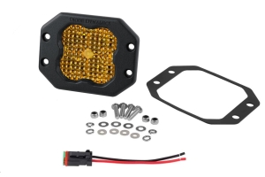Diode Dynamics SS3 Sport Flush Mount LED Pod, ABL Yellow - Flood