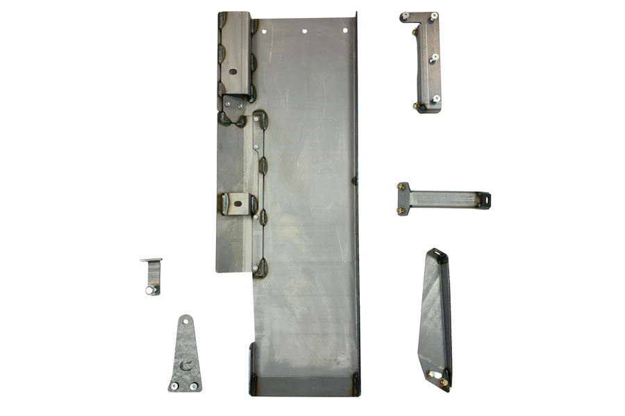 Clayton Off Road Exhaust/Resonator Skid Plate - Bare - JL