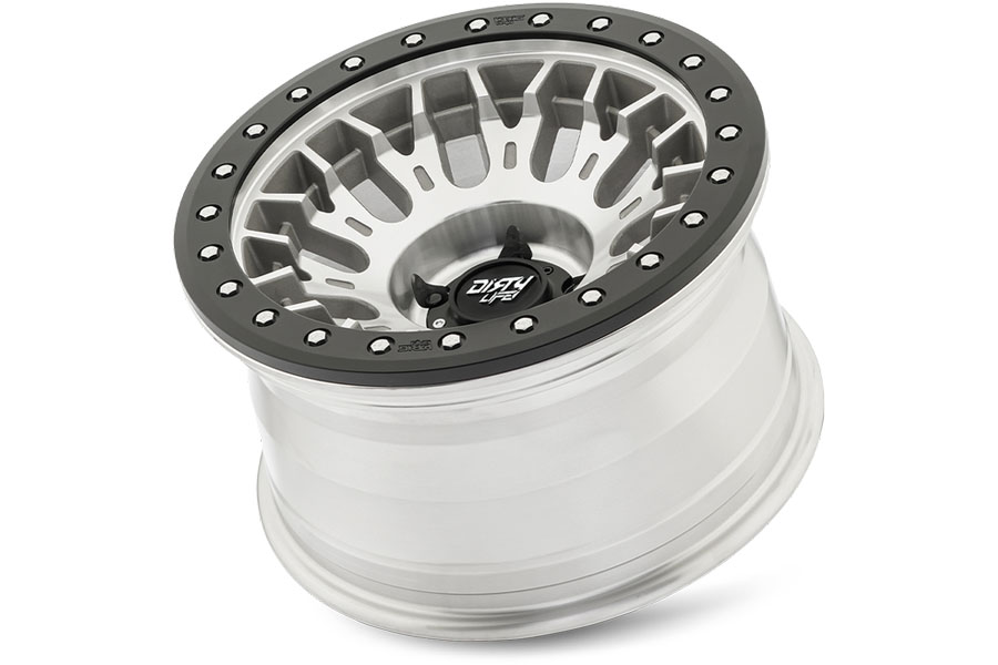Dirty Life DT-3 9317 Series Beadlock Wheel, 17x9 5x5 -38mm - Machined - JT/JL/JK