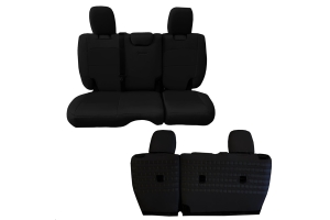 BARTACT Seat Cover Rear Black/Black - JL 4dr