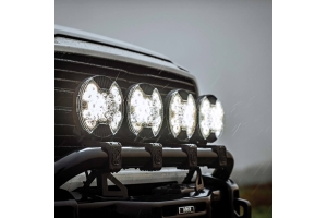KC HiLiTES SlimLite 8in LED Light Shield - Clear